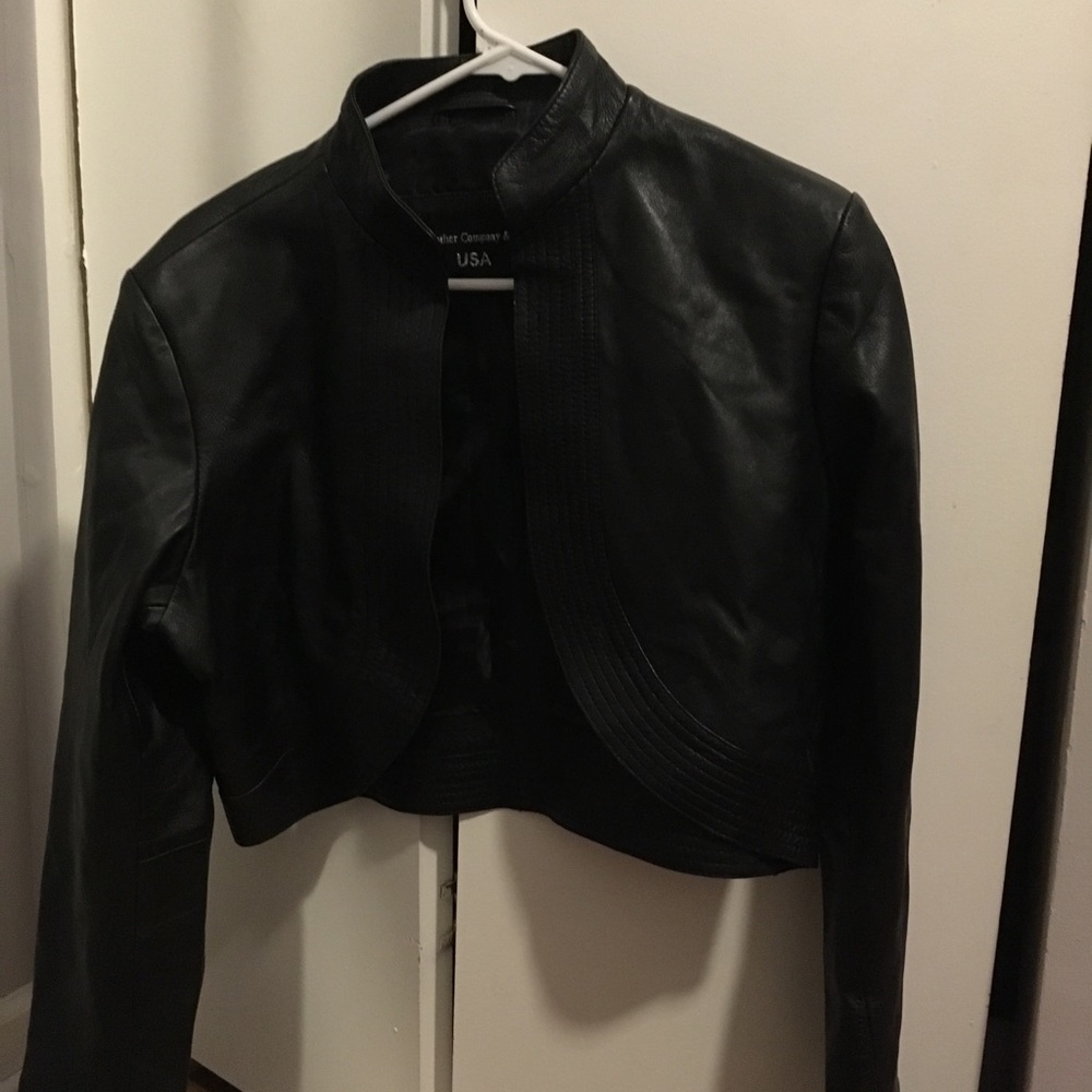 NWOT leather half jacket - Picture 4 of 6